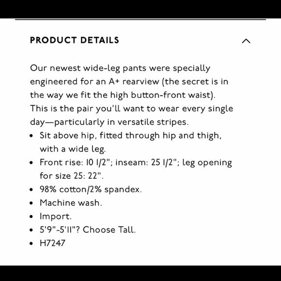 Madewell Emmett Wide Leg Crop pants in stripe - Picture 6 of 9